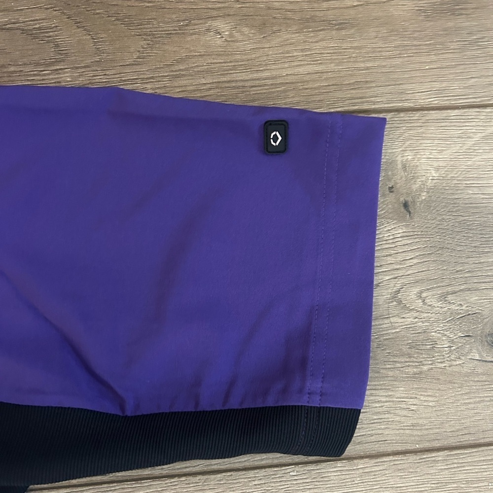 NWT EvoShield Men's Purple & Black Pullover 1/2 Zip Shirt Size Small - Picture 5 of 10